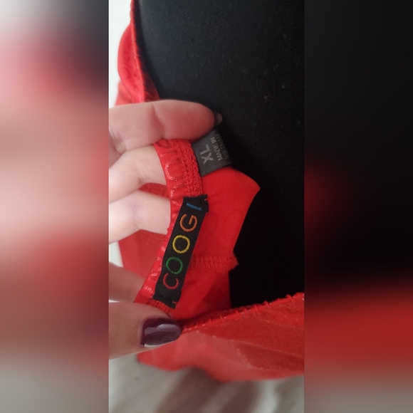 Vintage Coogi Red Halter Backless Dress sz XL - Picture 7 of 9